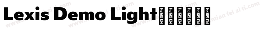 Lexis Demo Light字体转换